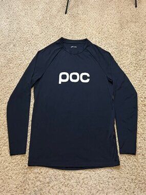 Poc Men Black Reform Enduro Long Sleeve Cycling Jersey Shirt Size XLarge XL EUC
